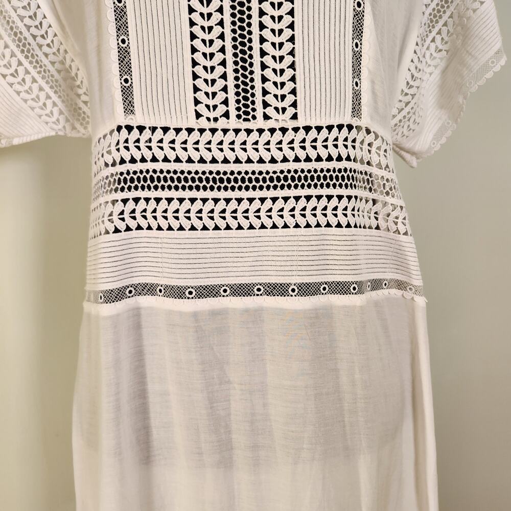 BANANA REPUBLIC NWT White Auriene Lace Maxi Dress, Size Medium - Picture 8 of 15